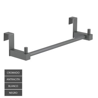 Kibath Toallero 36 cm sin taladros acabado cromo brillo fabricado en acero inoxidable