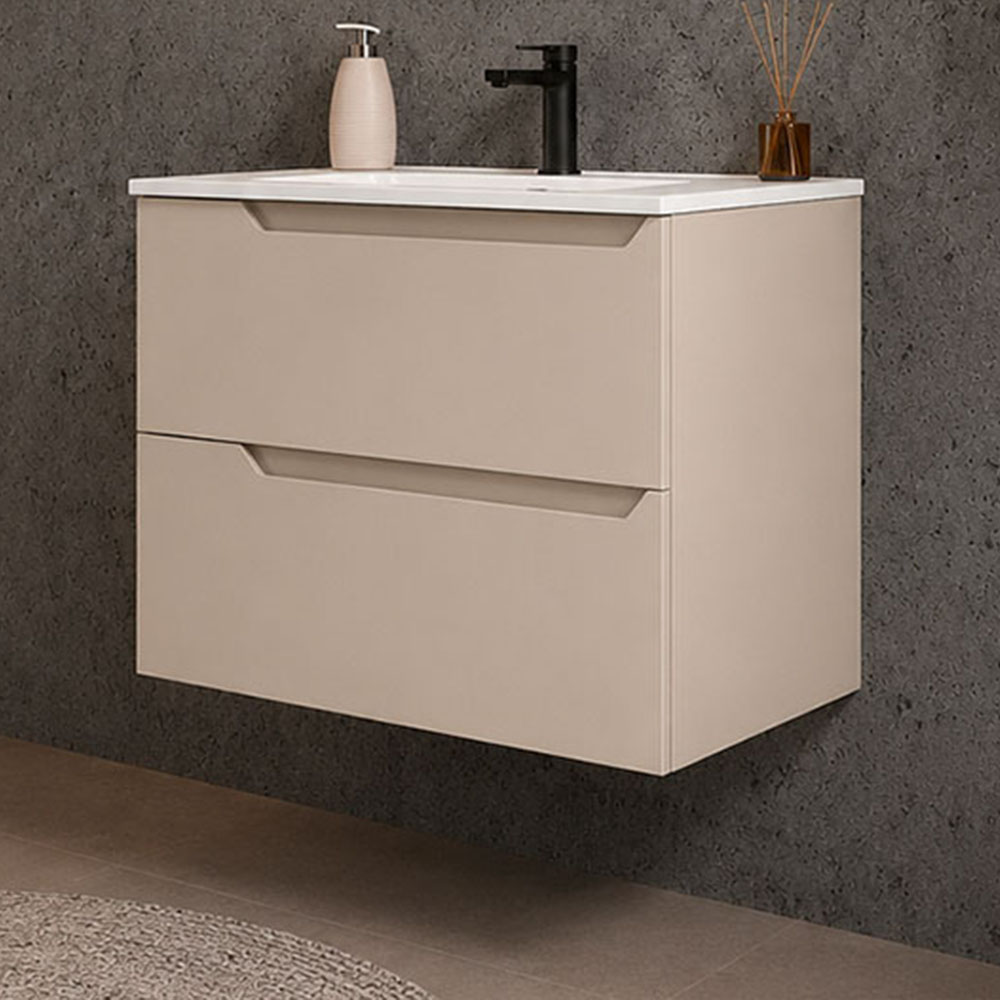 Kibath Mueble de Baño 60cm con Lavabo VICTORIA 2 cajones suspendido - Imagen 6