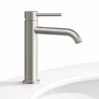 Kibath Grifo De Lavabo monomando OSO acabado niquel cepillado fabricado en latón