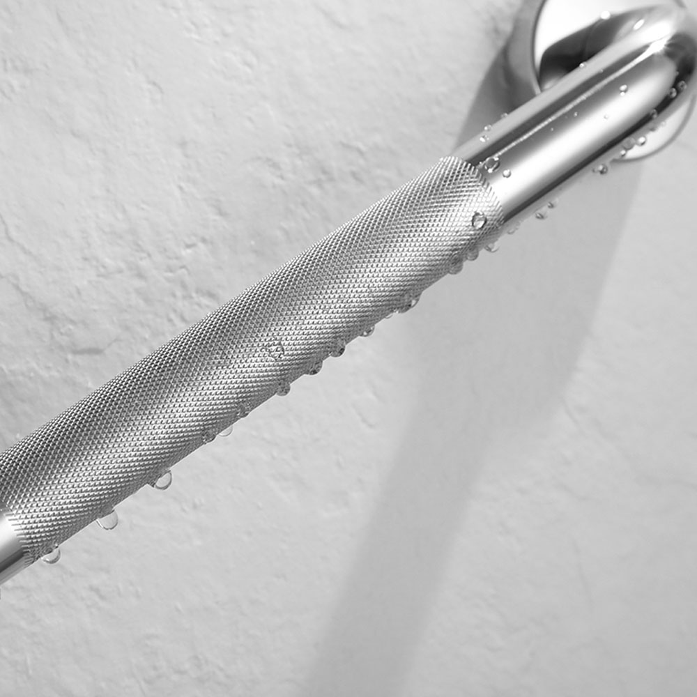 Kibath Asa Seguridad ANTIDESLIZANTE LL acabado CROMO brillo fabricado en acero inoxidable - Imagen 3