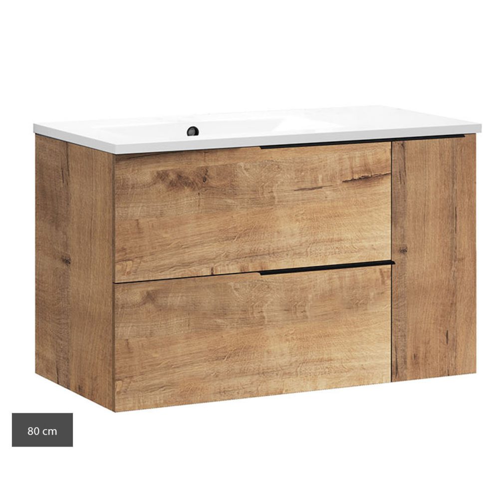 Kibath Mueble de baño con Lavabo TRIBU 2 cajones suspendido - Imagen 7