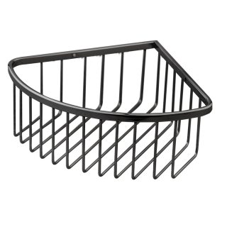 Kibath Cesta de ducha portageles ALI de esquina cromado de acero inoxidable