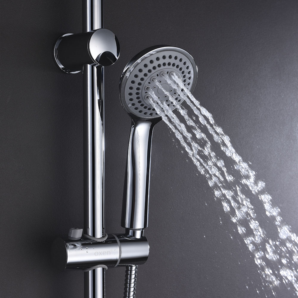 Kibath Grifo De Ducha termostático PAR con manetas de latón acabado cromo brillo fabricado en latón - Imagen 8