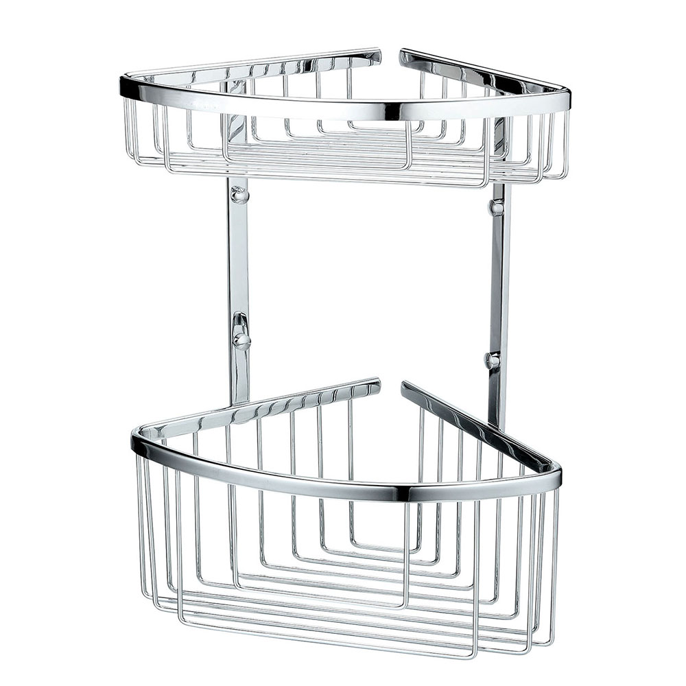 Kibath Cesta Portagel esquina ACO doble fabricado en latón - Imagen 5