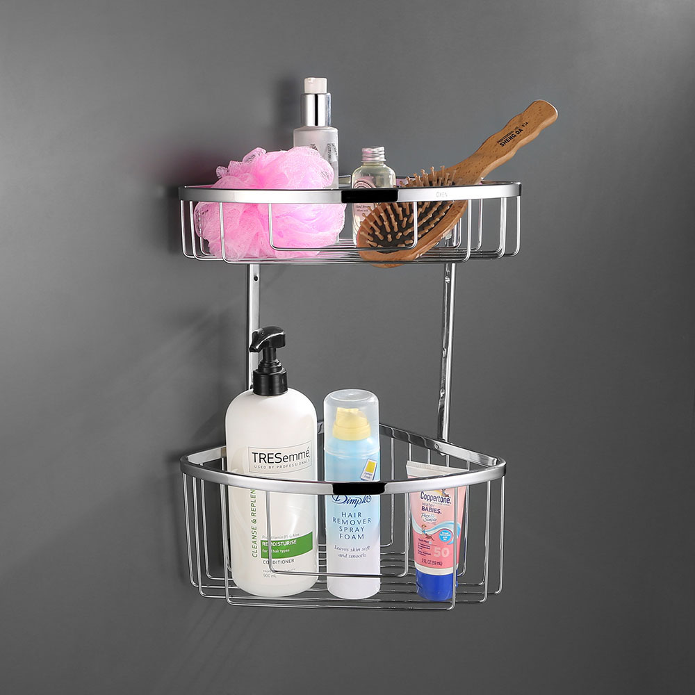 Kibath Cesta Portagel esquina ACO doble fabricado en latón - Imagen 4