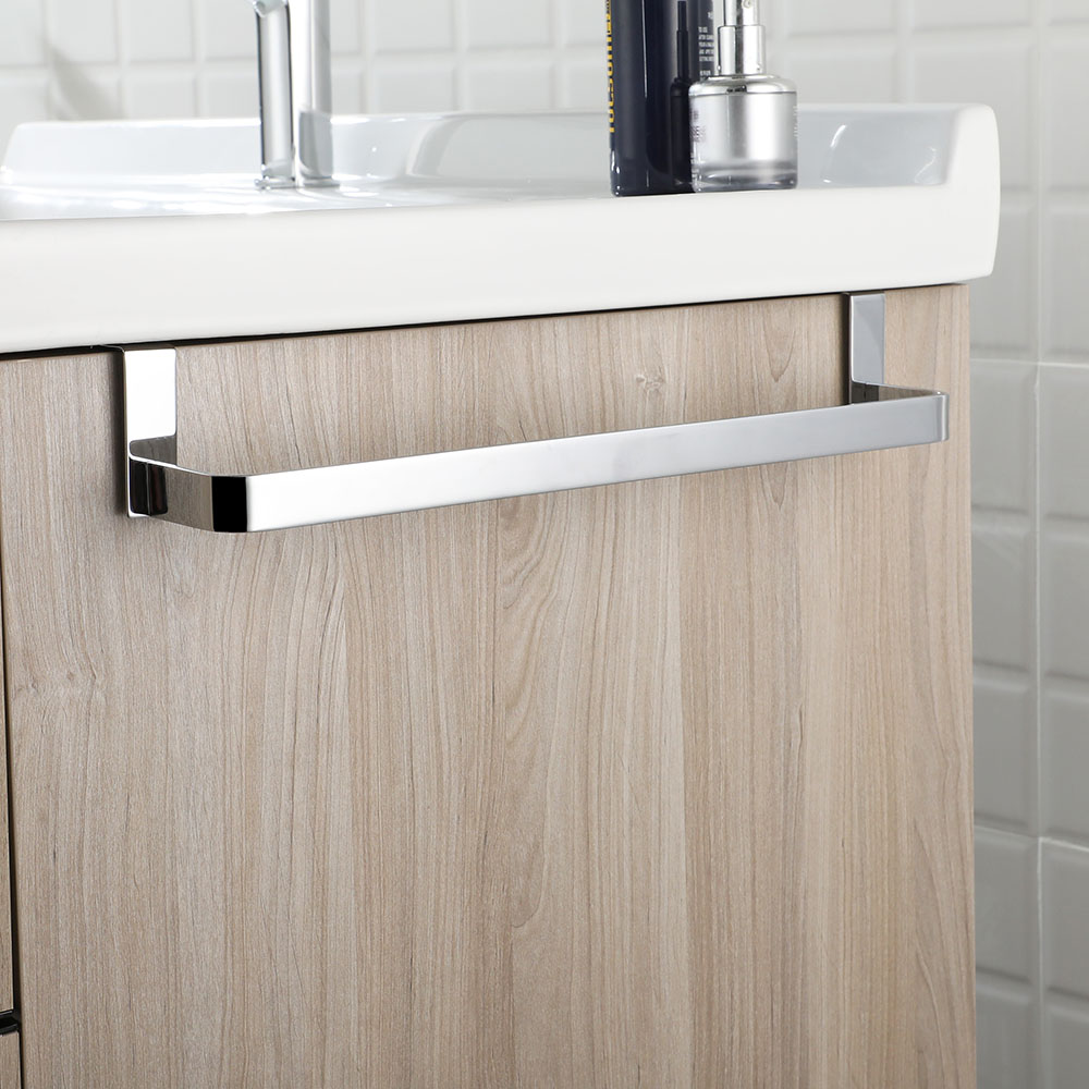 Kibath Toallero 36 cm sin taladros fabricado en acero inoxidable - Imagen 4