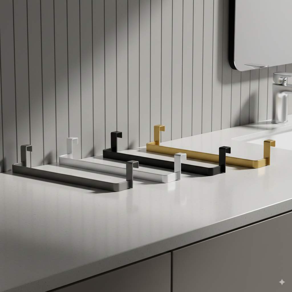 Kibath Toallero 36 cm sin taladros fabricado en acero inoxidable - Imagen 5