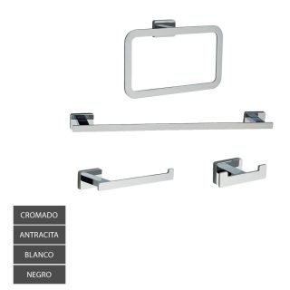 Kibath Pack 4 Piezas Accesorios de baño Quad