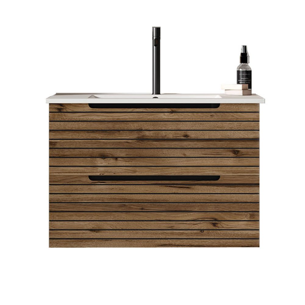 Kibath Mueble de baño con Lavabo KEN 60x45 cm acabado Desierto mate 2 cajones suspendido