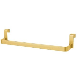 Kibath Toallero sin taladros de 36 cm acabado ORO CEPILLADO fabricado en acero inoxidable