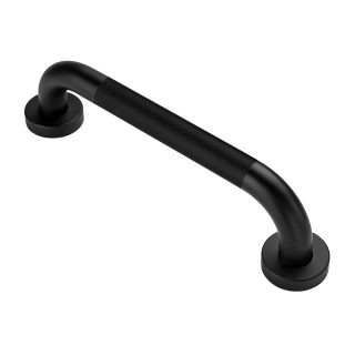 Kibath Asa De Seguridad de baño 30 cm acabado negro mate fabricado en acero inoxidable
