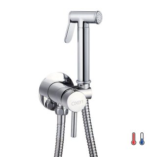 Kibath Grifo WC HIGIENE ÍNTIMA 2 aguas CROMO brillo fabricado en latón