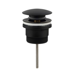 Kibath Válvula clic clac LAVABO BIDET acabado NEGRO mate fabricado en latón