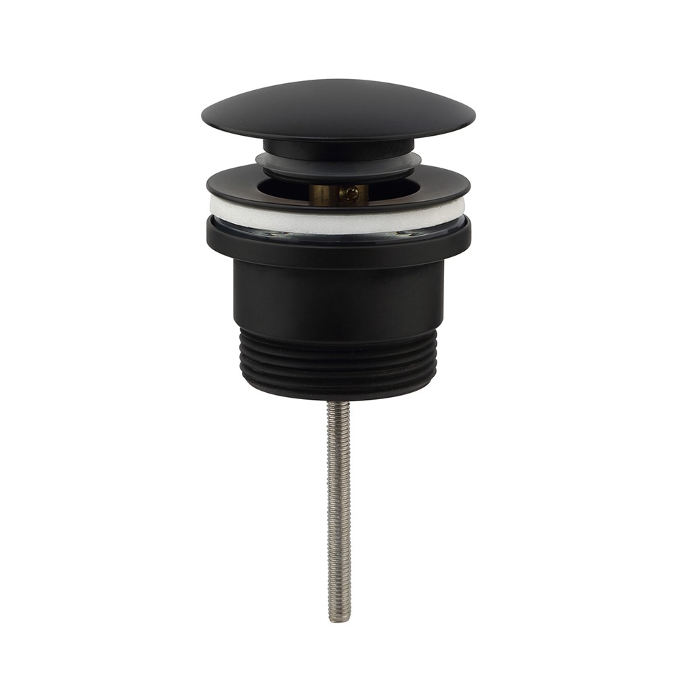 Kibath Válvula clic clac LAVABO BIDET acabado NEGRO mate fabricado en latón