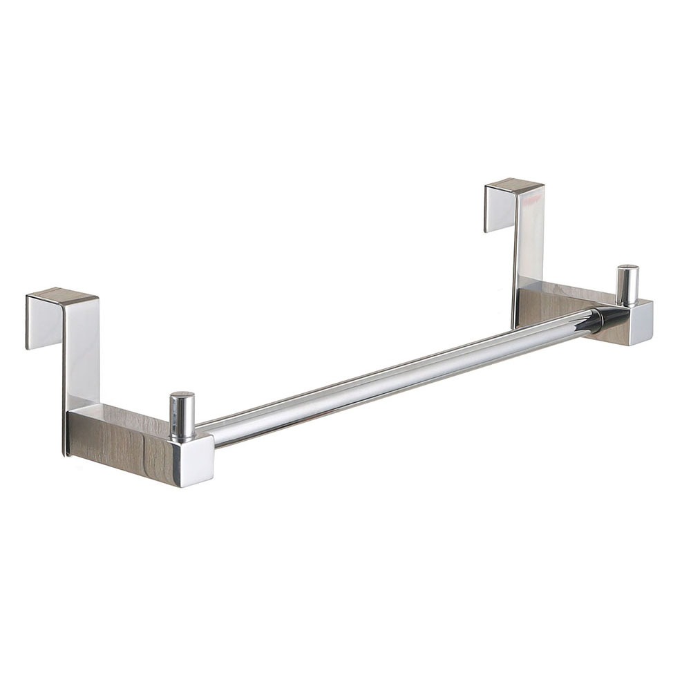 Kibath Toallero 36 cm sin taladros acabado cromo brillo fabricado en acero inoxidable