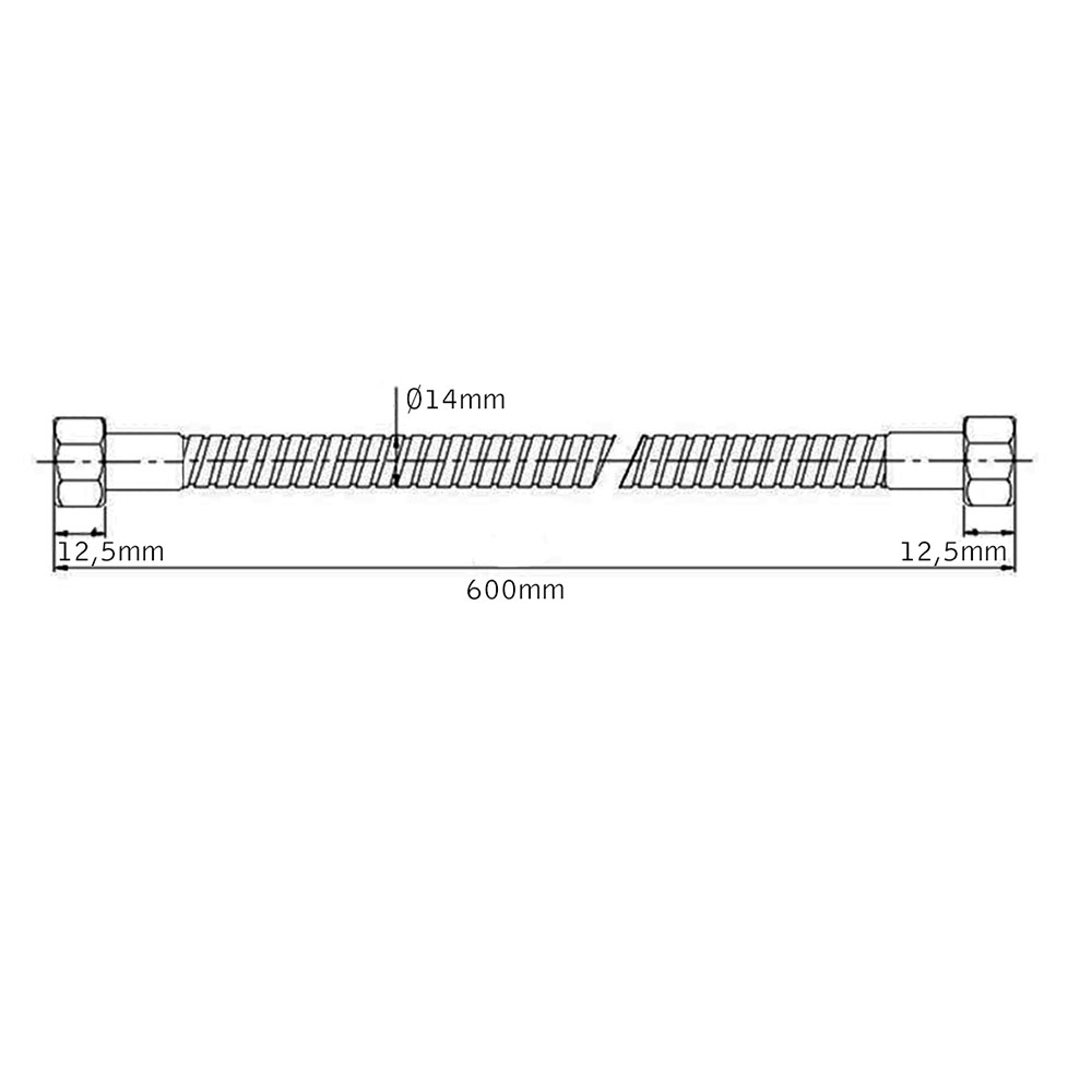 Kibath Flexo de 60 cm acabado cromo brillo fabricado en acero inoxidable - Imagen 5