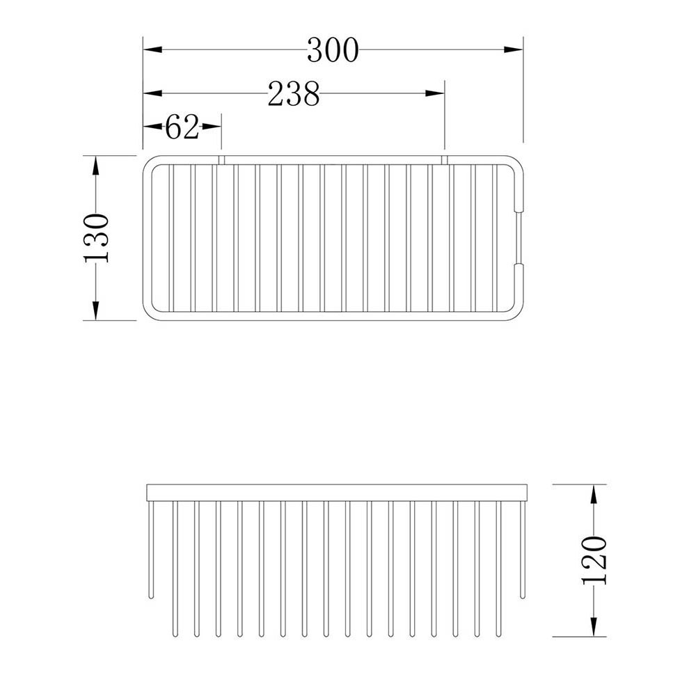Kibath Portagel AZO rectangular acabado blanco mate fabricado en latón - Imagen 7