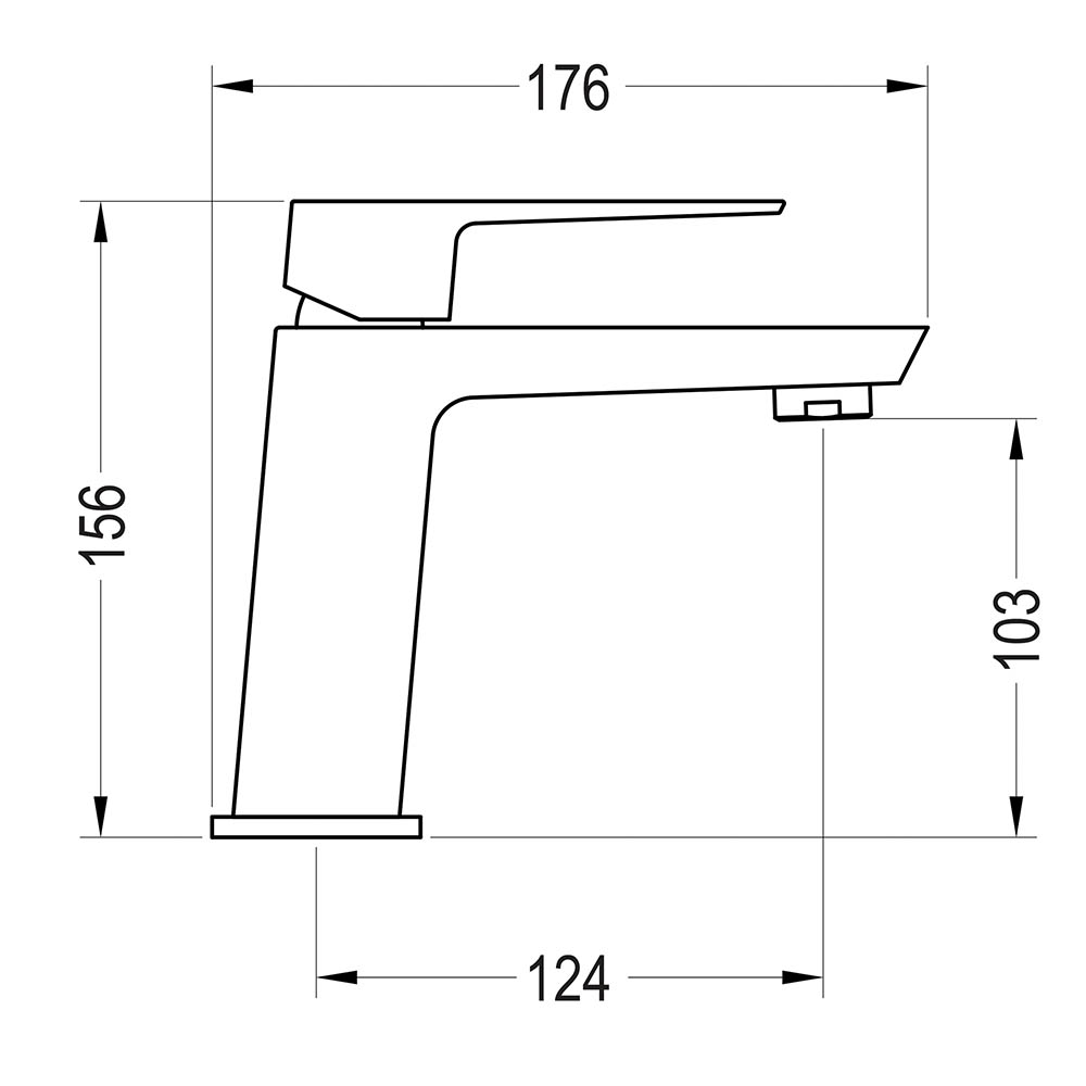 Kibath Grifo De Lavabo monomando VERCO acabado cromo brillo fabricado en latón - Imagen 5