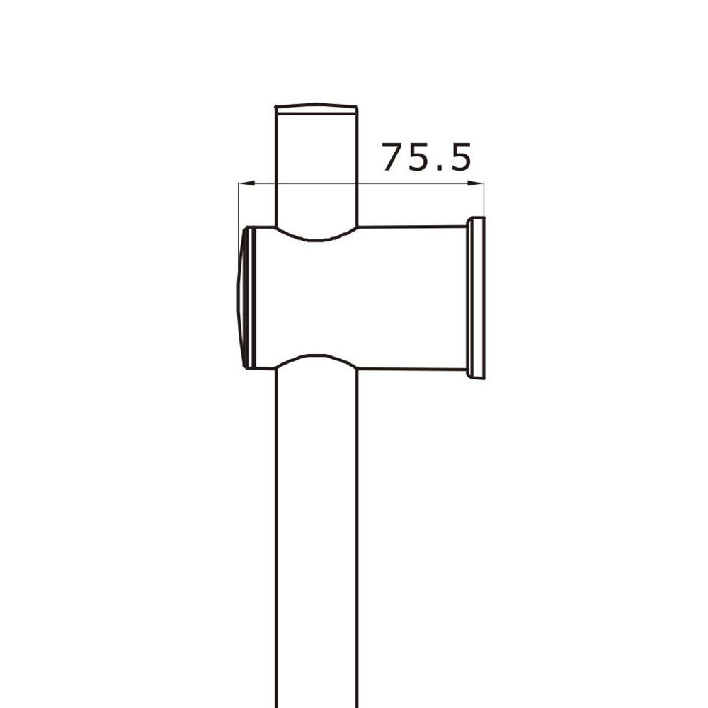 Kibath Soporte para barra de ducha ARA acabado cromo brillo fabricado en ABS - Imagen 4