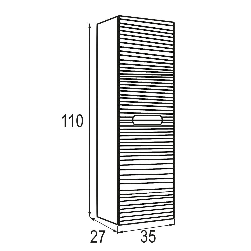 Kibath Mueble auxiliar de baño KEN 35x27 cm acabado Desierto mate de colgar - Imagen 5