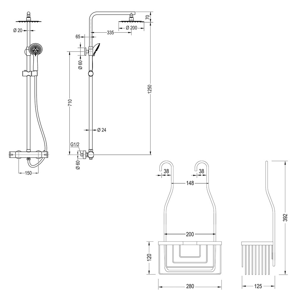 Kibath Pack silla y asa seguridad acabado cromo brillo - Imagen 5