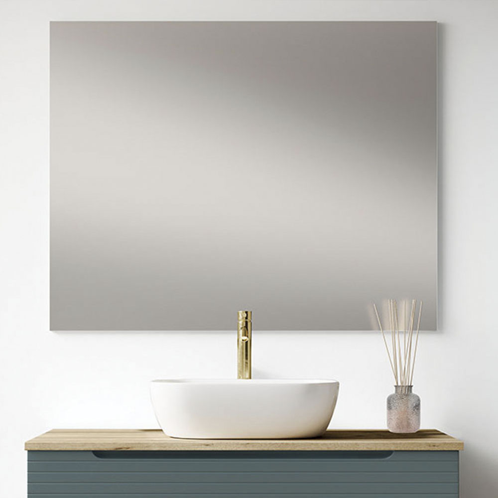 Kibath Mueble de baño con Lavabo, Espejo y Aplique LED BOREAL 60x45 cm acabado Azul Oceano mate 2 cajones suspendido - Imagen 6