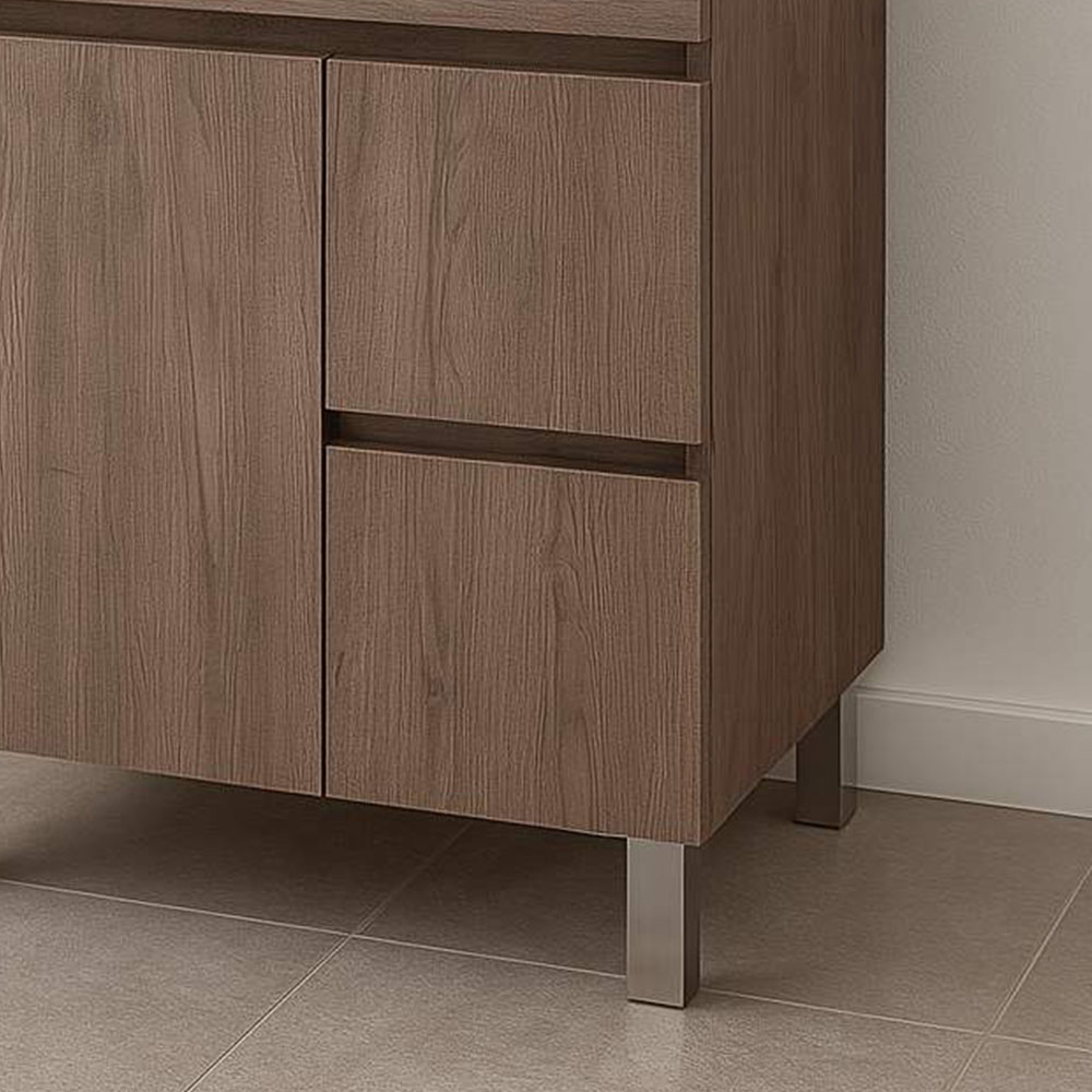 Kibath Mueble de Baño 80 cm con Lavabo URBAN 2 cajones y 2 puertas con patas - Imagen 6
