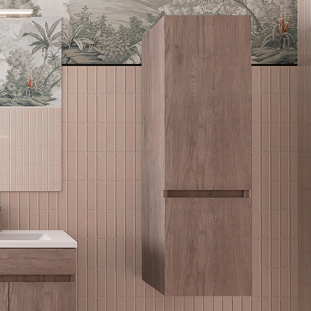 Kibath Mueble Auxiliar De Baño URBAN 35 de colgar fabricado en madera - Imagen 4