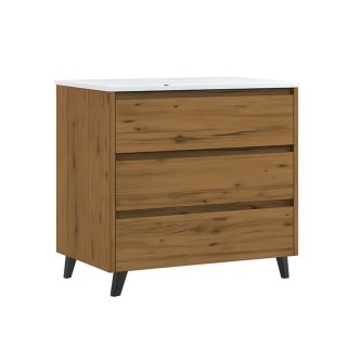 Kibath Mueble de Baño con Lavabo SIREX 3 cajones con patas - 80 cm