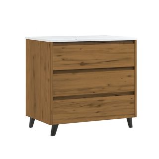 Kibath Mueble de Baño con Lavabo SIREX 3 cajones con patas - 100 cm