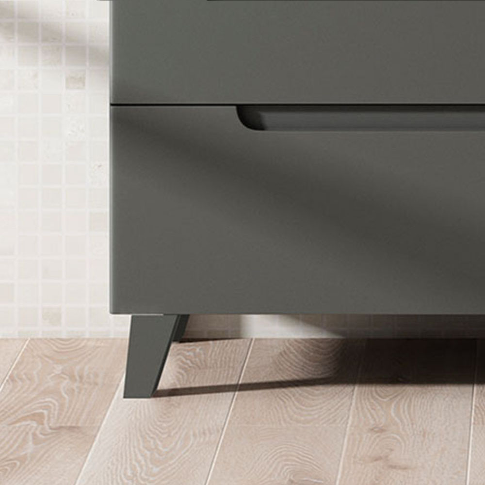 Kibath Mueble de Baño 80 cm con Lavabo VICTORIA 3 cajones con patas - Imagen 3