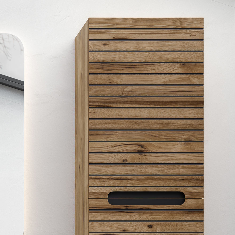 Kibath Mueble auxiliar de baño KEN 35x27 cm acabado Desierto mate de colgar - Imagen 3