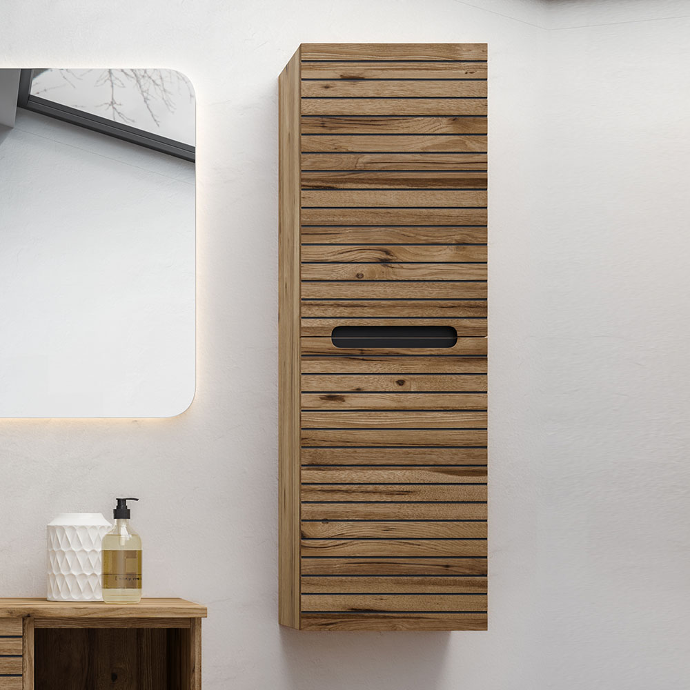 Kibath Mueble auxiliar de baño KEN 35x27 cm acabado Desierto mate de colgar - Imagen 4