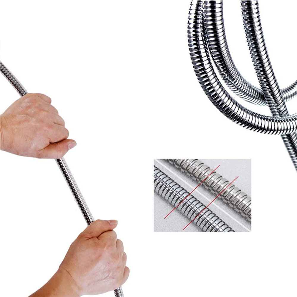 Kibath Flexo de 175 cm acabado cromo brillo fabricado en acero inoxidable - Imagen 4