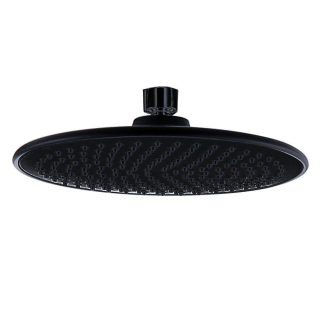 Kibath Duchón Rociador redondo de 20 cm acabado negro mate fabricado en ABS