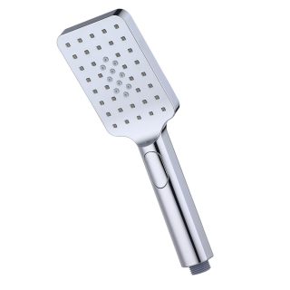 Kibath Maneral Mango De Ducha cuadrado BER acabado cromo brillo fabricado en ABS