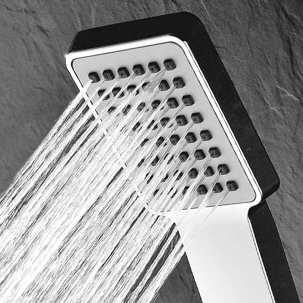 Kibath Maneral Mango De Ducha cuadrado acabado cromo brillo fabricado en ABS - Imagen 2