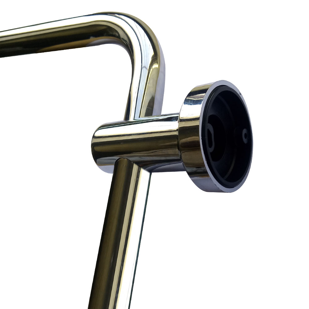 Kibath Barra Ducha RAP soporte ajustable acabado cromo brillo fabricado en latón - Imagen 3