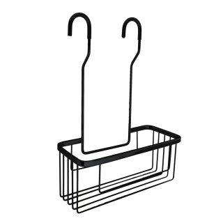 Kibath Cesta de ducha portageles LLUN colgarde acero inoxidable - Negro