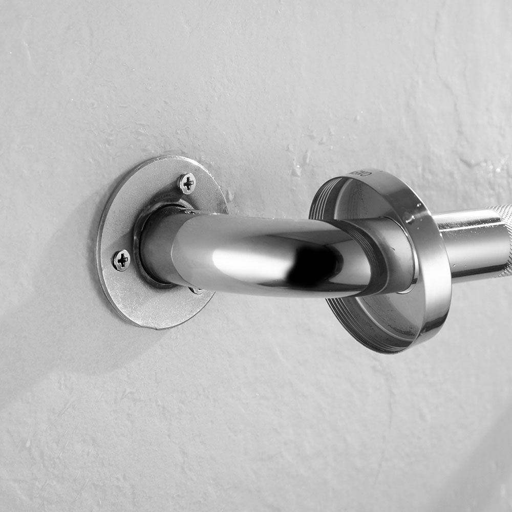 Kibath Asa De Seguridad de baño 40 cm acabado cromo brillo fabricado en acero inoxidable - Imagen 4