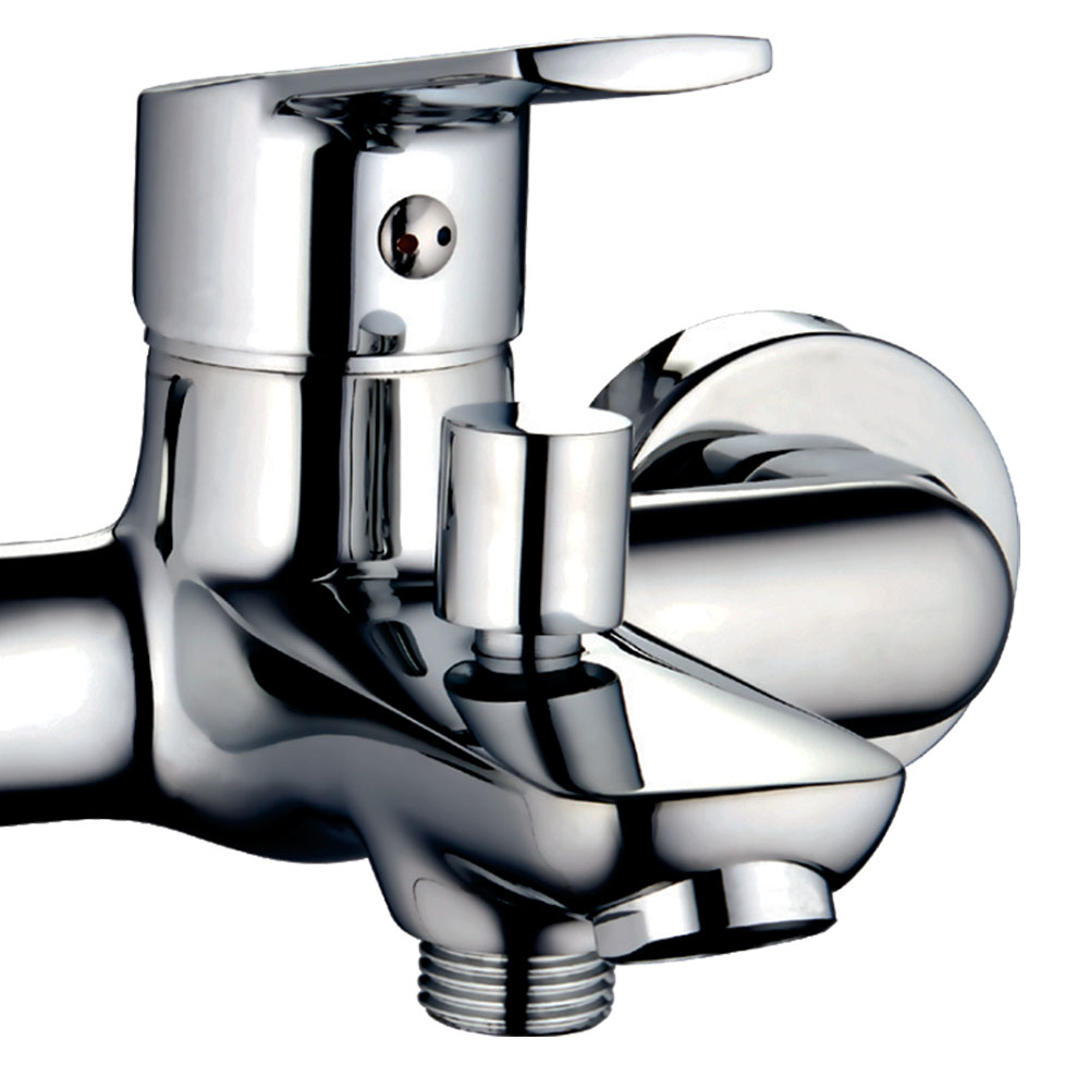 Kibath Grifo De Bañera monomando SIX acabado cromo brillo fabricado en latón - Imagen 3