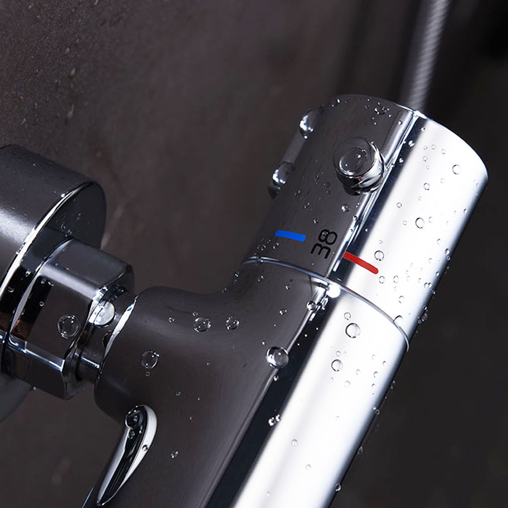 Kibath Grifo De Bañera termostático BON (solo grifo) acabado cromo brillo fabricado en latón - Imagen 3