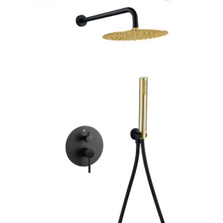 Kibath Grifo De Ducha Empotrada monomando OSO acabado negro mate fabricado en latón