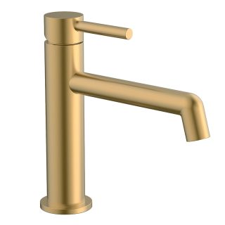 Kibath Grifo De Lavabo monomando OSO acabado oro cepillado fabricado en latón