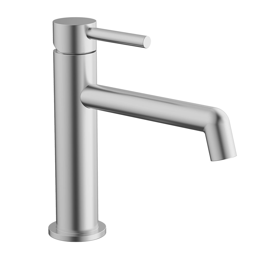 Kibath Grifo De Lavabo monomando OSO acabado niquel cepillado fabricado en latón