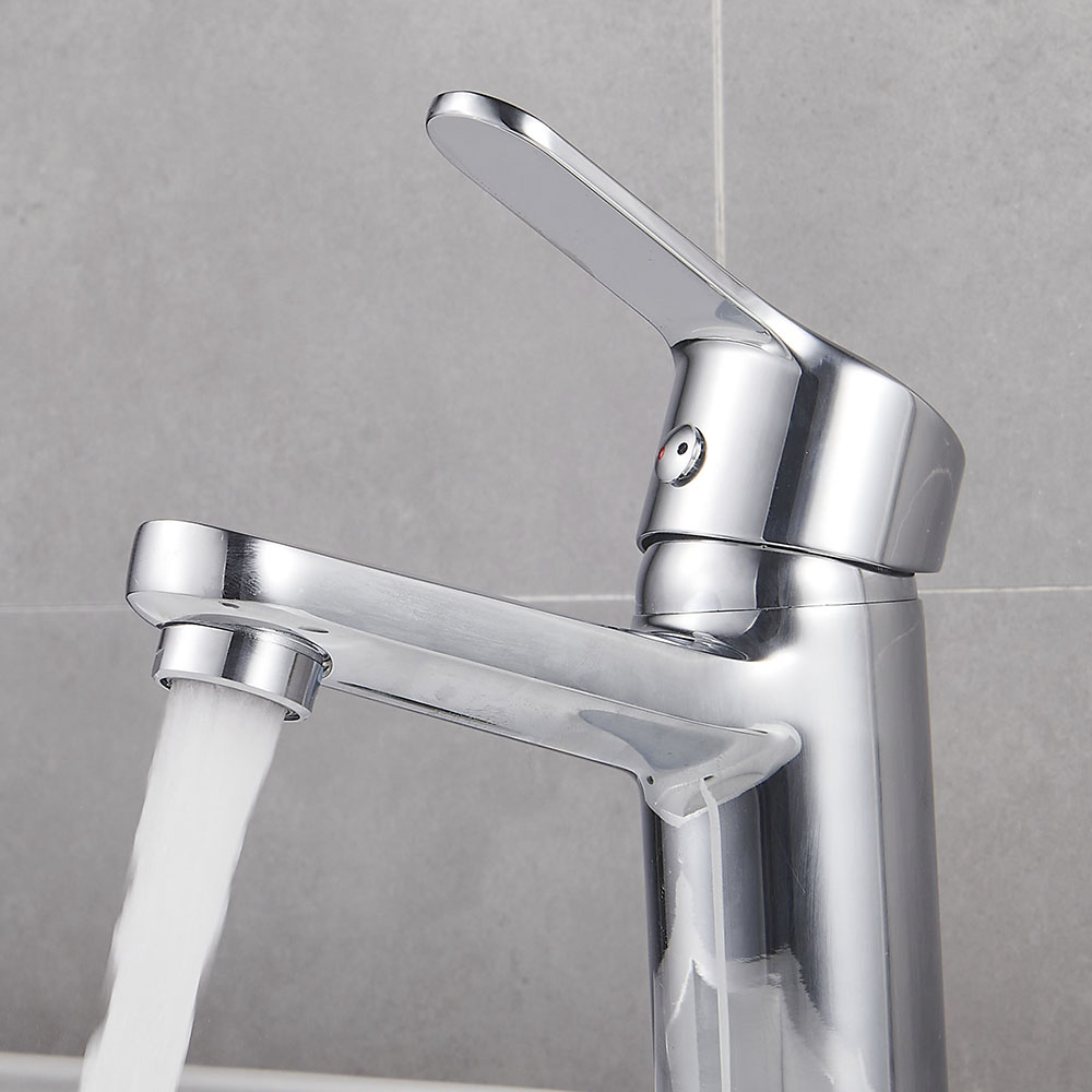 Kibath Grifo De Lavabo monomando ASPA acabado cromo brillo fabricado en latón - Imagen 2