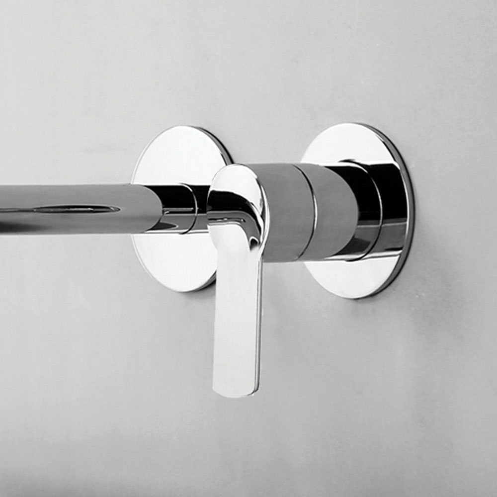 Kibath Grifo Empotrado de Lavabo monomando SIO acabado cromo brillo fabricado en latón - Imagen 2