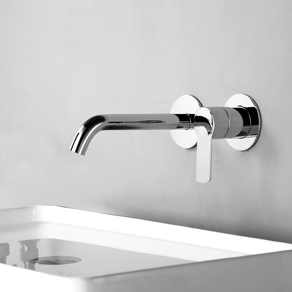 Kibath Grifo Empotrado de Lavabo monomando SIO acabado cromo brillo fabricado en latón - Imagen 4