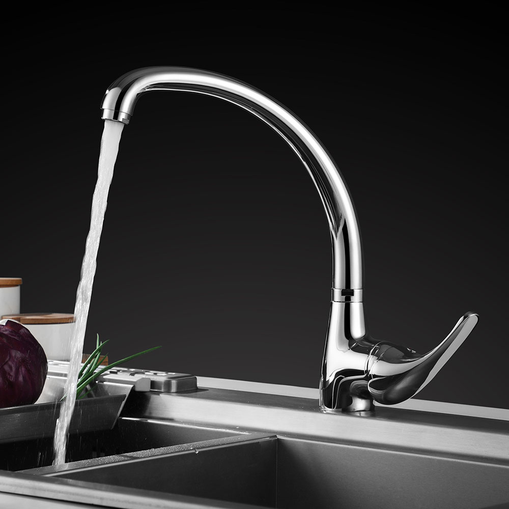 Kibath Grifo De Fregadero VAN de acabado cromo brillo fabricado en latón - Imagen 2