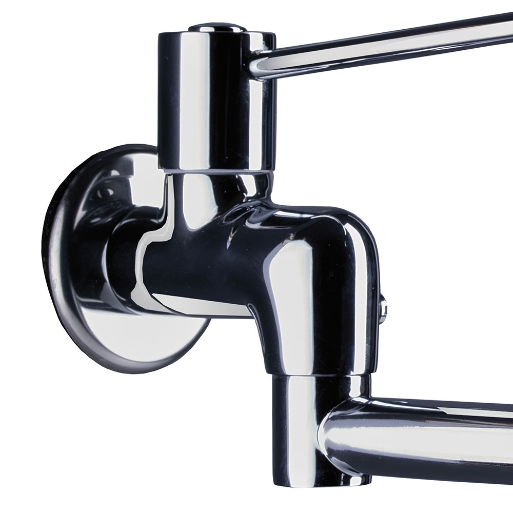 Kibath Grifo De Lavabo Con Maneta Medical monomando acabado cromo brillo fabricado en latón - Imagen 2